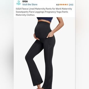 Fleece Lined Maternity Leggings